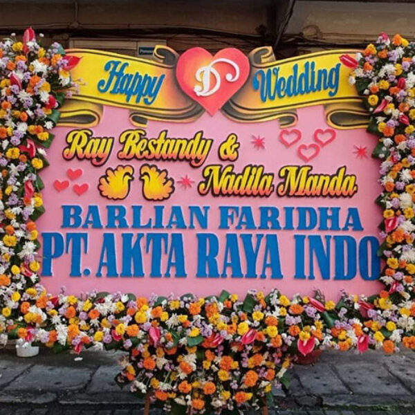 Bunga Papan Wedding