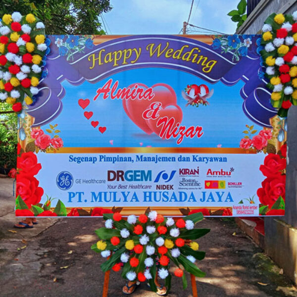 Bunga Papan Wedding