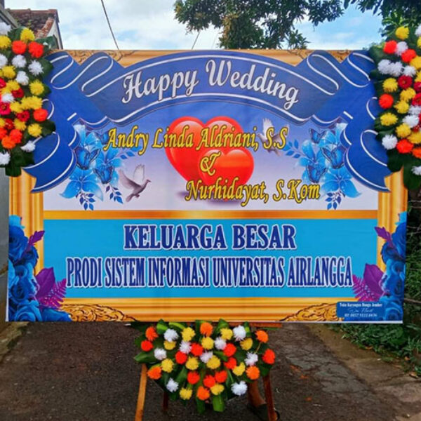 Bunga Papan Wedding