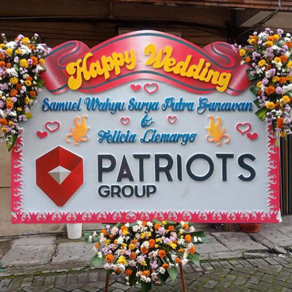 Bunga Papan Wedding