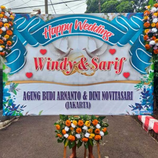 Bunga Papan Wedding