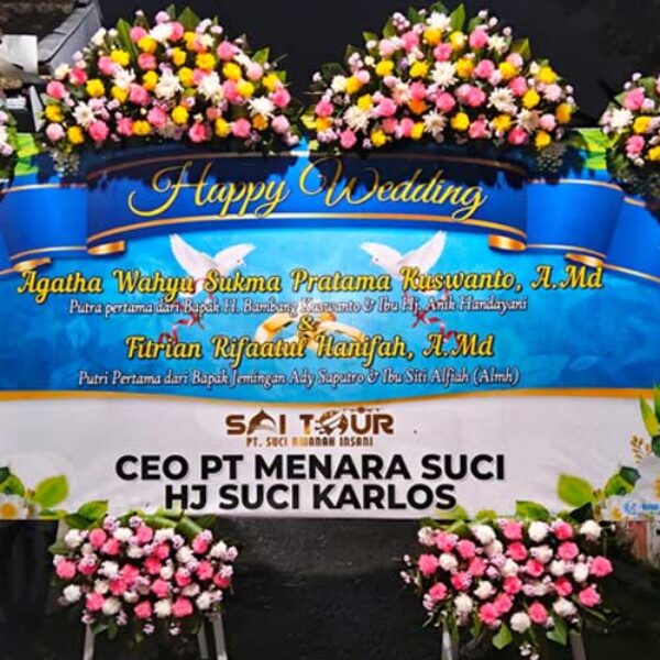 Bunga Papan Wedding
