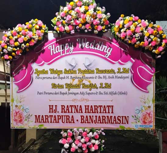 Jual Bunga Papan Weeding Jember
