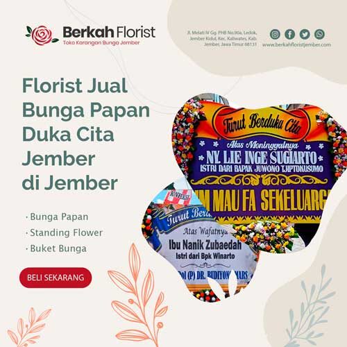 Karangan Bunga Duka Cita Jember